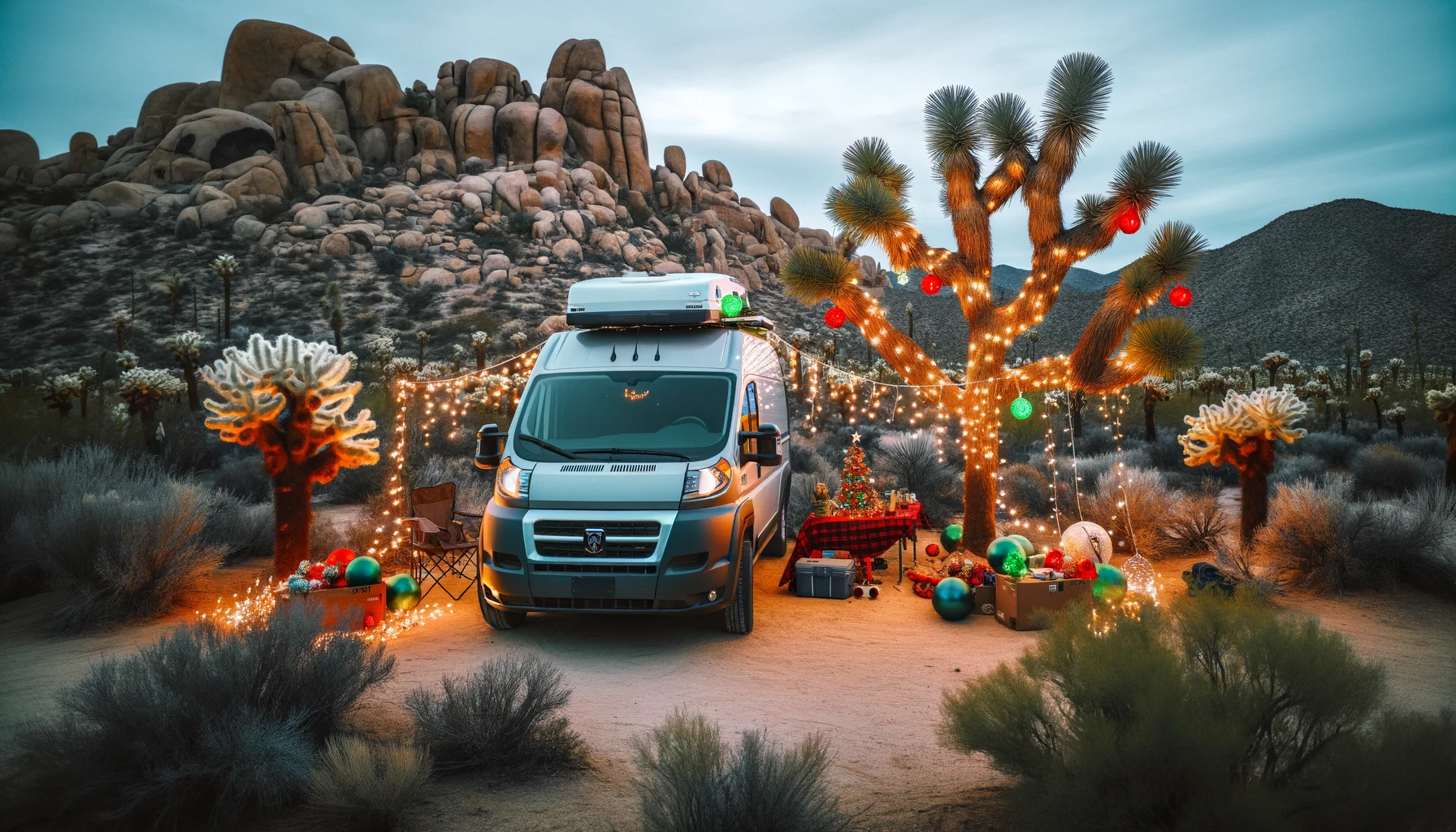 Holiday Camper Van Adventures Near Las Vegas: A Festive Journey